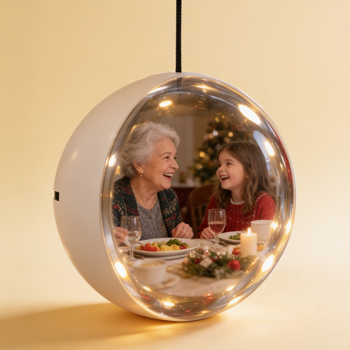 Boule de Noël Souvenir — vos vidéos et photos dans le sapin